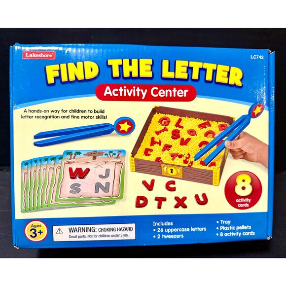 Lakeshore Find the Letter Activity Center alphabet seek & find learning - Picture 1 of 4